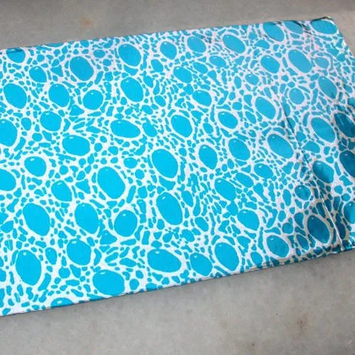 10 emballages pochettes cadeaux métallisé bleu tacheté 8cm sachets avec rabat à ruban adhésif c32