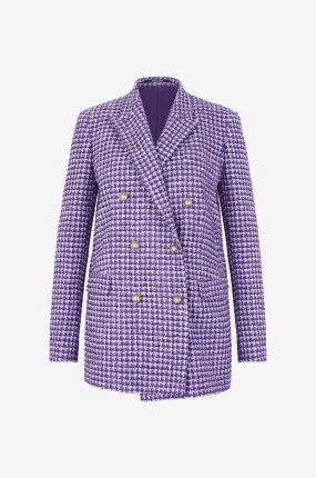 Blazer à boutonnage double en tweed Jasmine