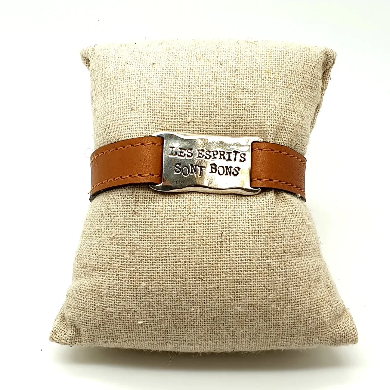 Bracelet en cuir Camel Les esprits sont bons - Kwanita