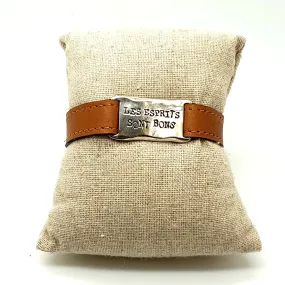 Bracelet en cuir Camel Les esprits sont bons - Kwanita