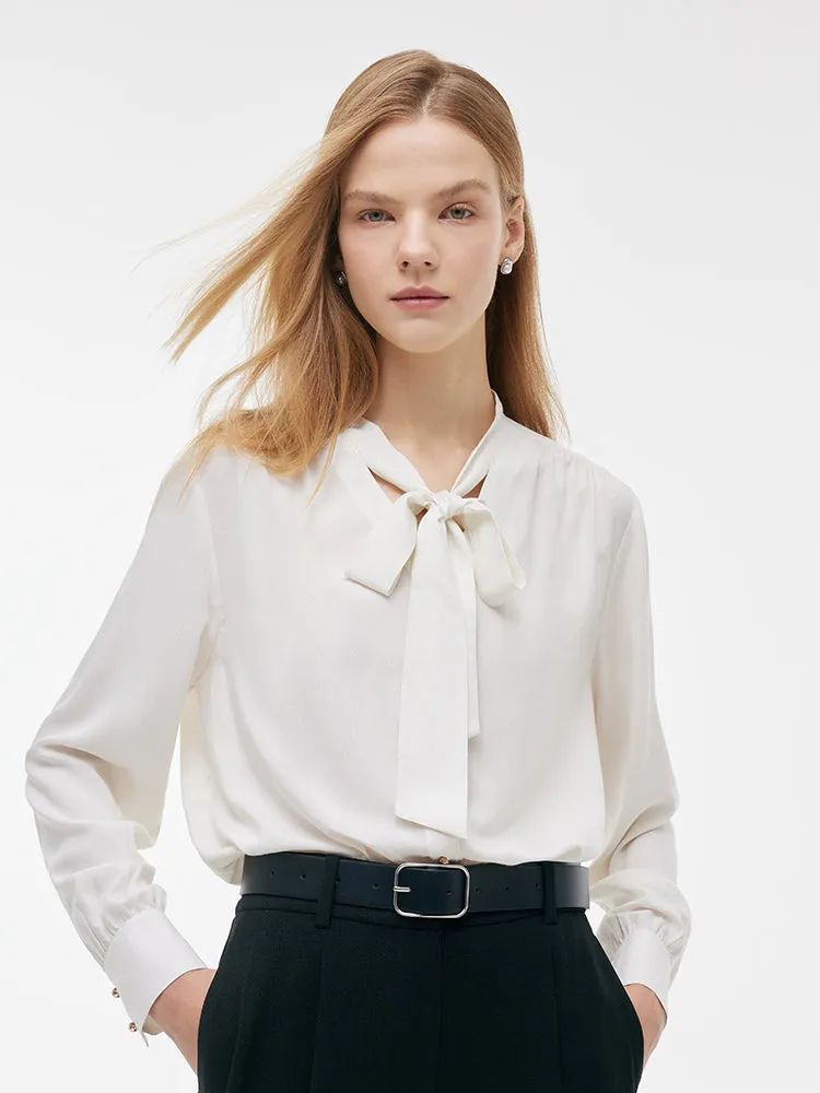 Chemise Femme Ruban Blanc