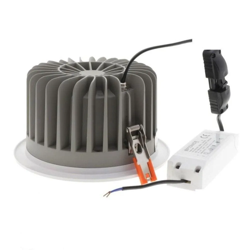Downlight led 40w rond Ø195mm blanc blanc naturel 4500k