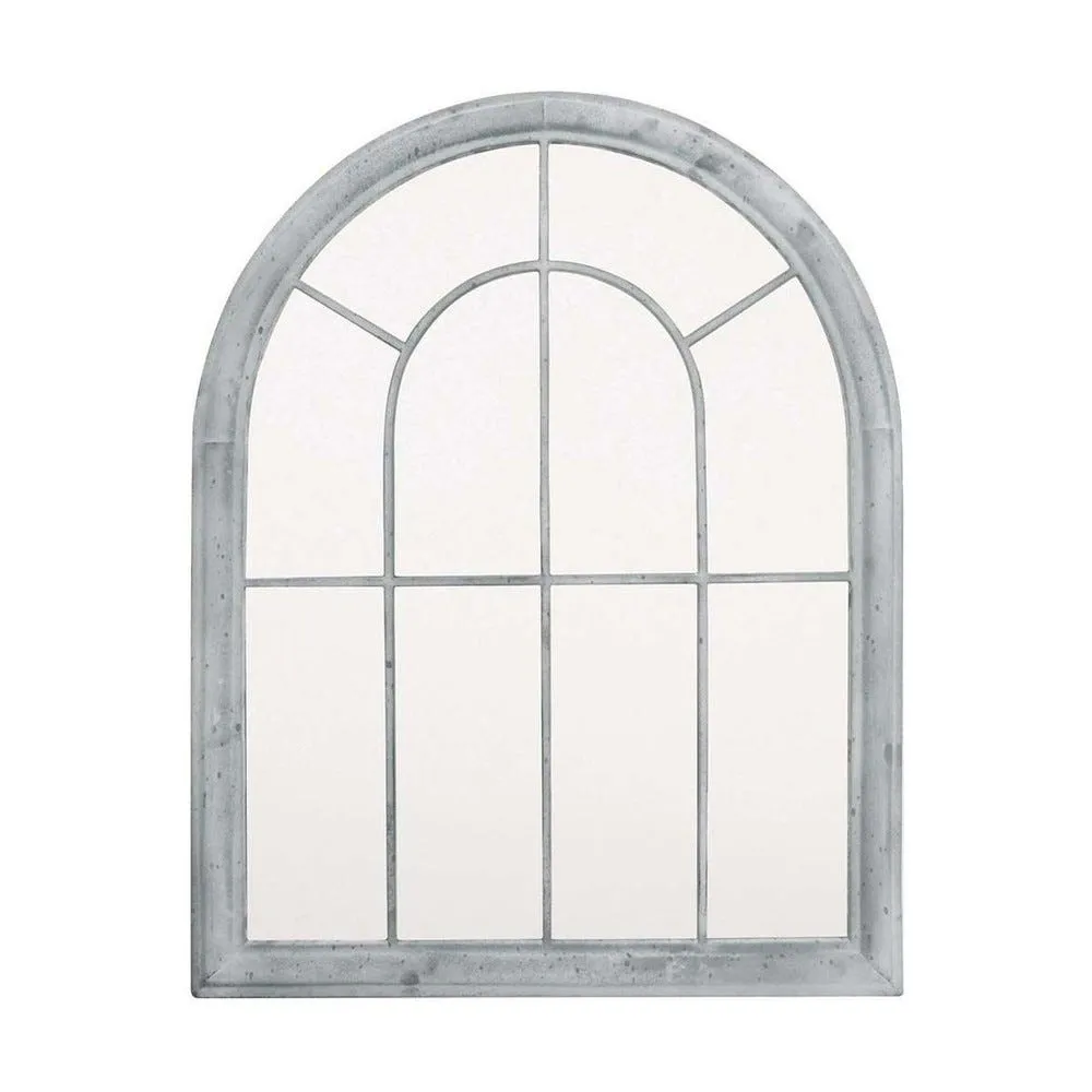 Grand miroir fenêtre en métal atelier