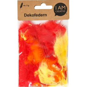 I AM CREATIVE Plumes décoratives, Mix 1, 3 grammes