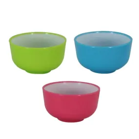Mini bol plastique bicolore coloris assortis 3cl