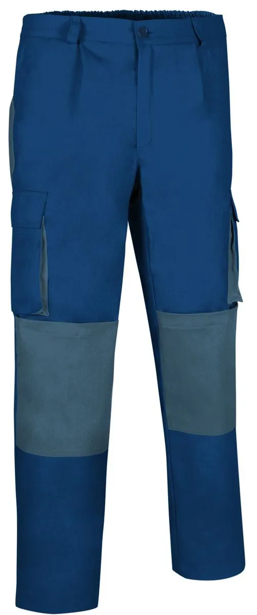 Pantalon de travail multipoches - Homme - DARKO - bleu acier et gris 