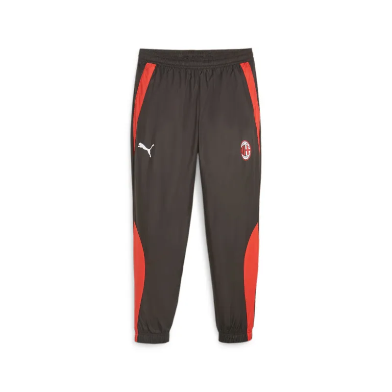 Pantalon tissé d'avant-match Puma AC Milan - Noir/Rouge - 772234 04