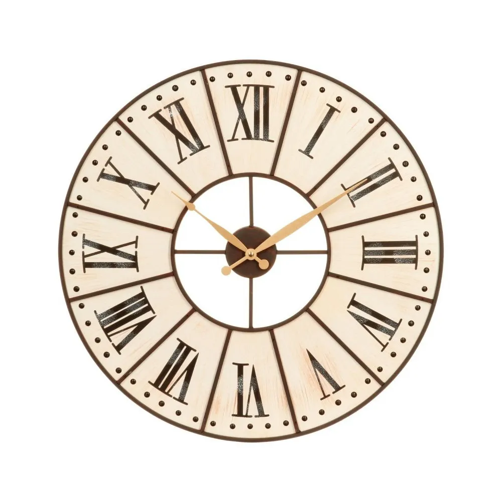 Pendule cadran métal Diamètre 58cm Atmosphera