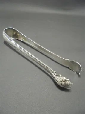 Pince à sucre en métal argenté