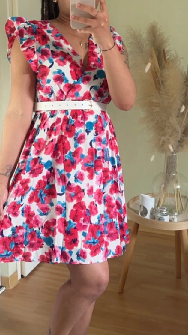 Robe courte LOUISE blanc