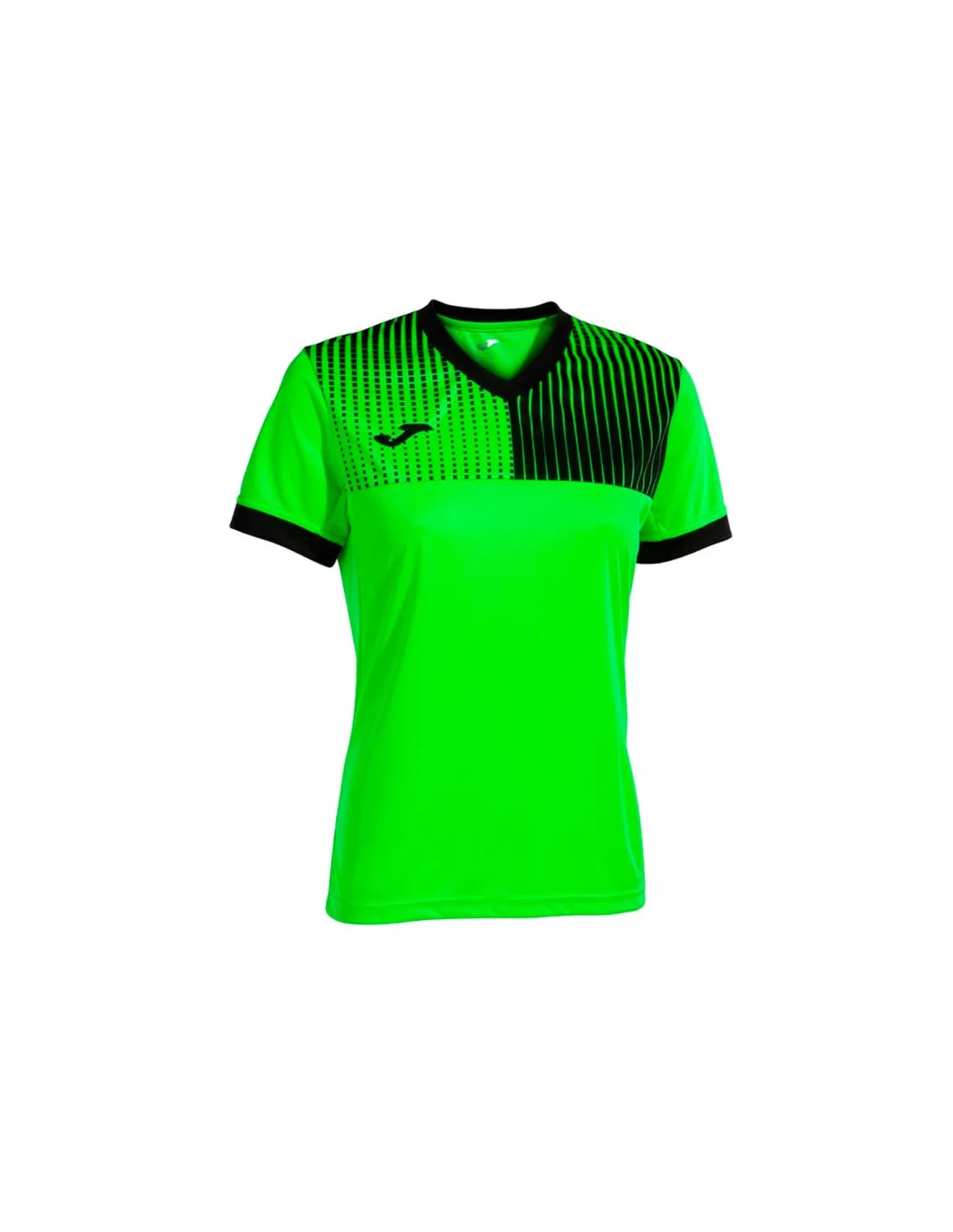 T-shirt Football Joma by Short Sleeve Eco Supernovaverde Fluor Negroniña