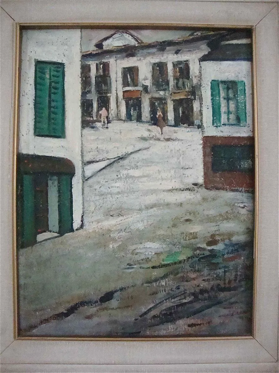 Tableau ancien village italien