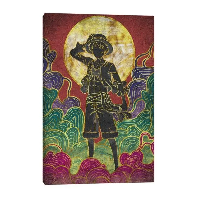 Tableau One Piece   Luffy Japonais