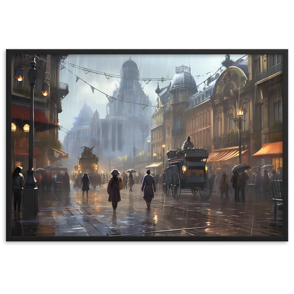 Tableau Ville Vintage