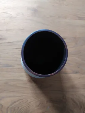 Vase blanc marron